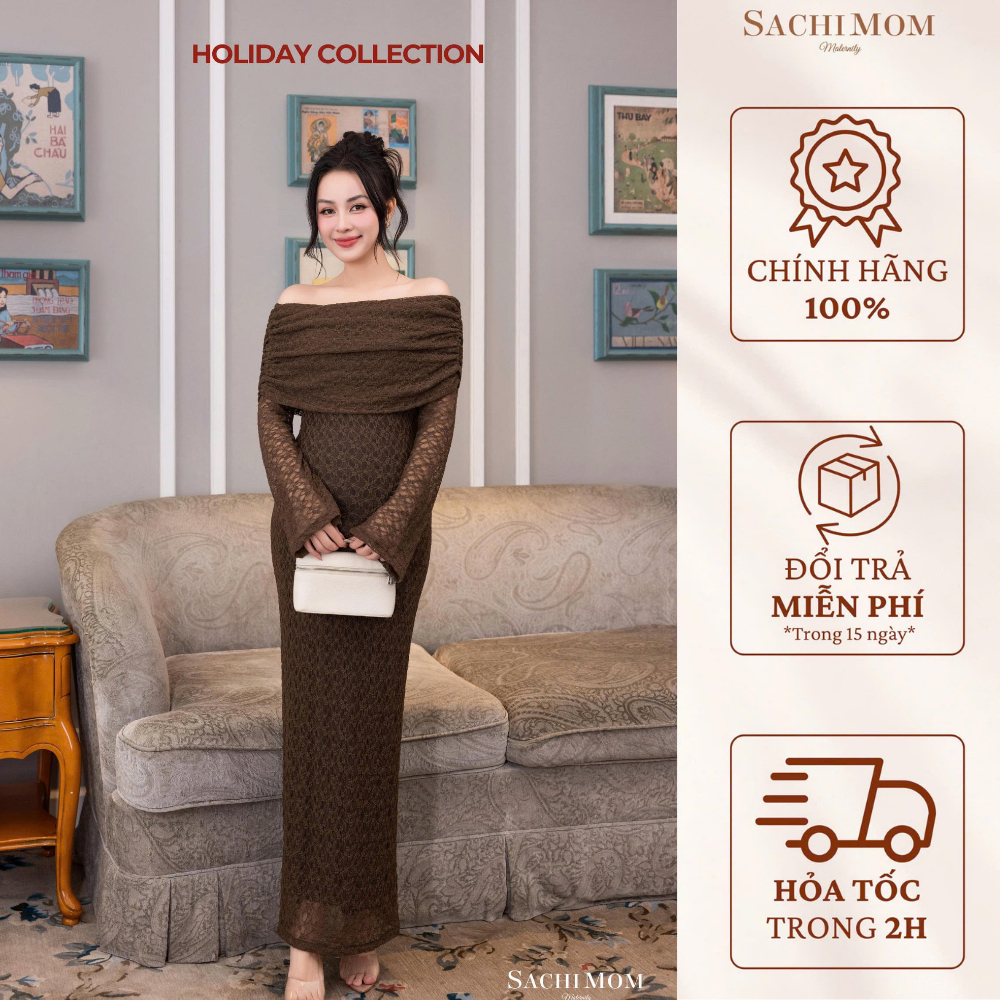 SACHIMOM Gown DRESS - DOJA DRESS Embellished Off Shoulder Gown