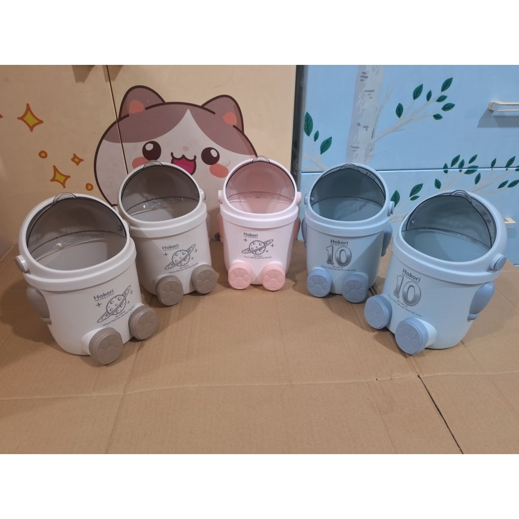 ASTRALOGY TRASH BIN, VIETAMES JAPANESE ROBOT TRASH BIN, MINI TRASH BIN
