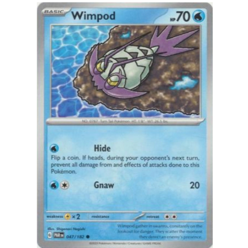 [การ์ดโปเกมอน TCG] Wimpod - 047/212 - ทั่วไป