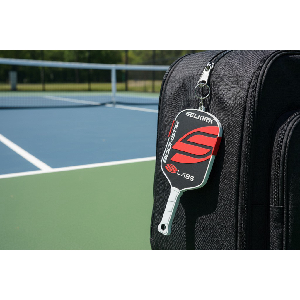 🔑 3D PRINTED PICKLEBALL CKET KEYCHAIN – อุปกรณ์เสริมส่วนบุคคลสําหรับผู้เล่นบอล