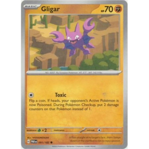 [การ์ดโปเกมอน TCG] Gligar - 091/182 - ทั่วไป