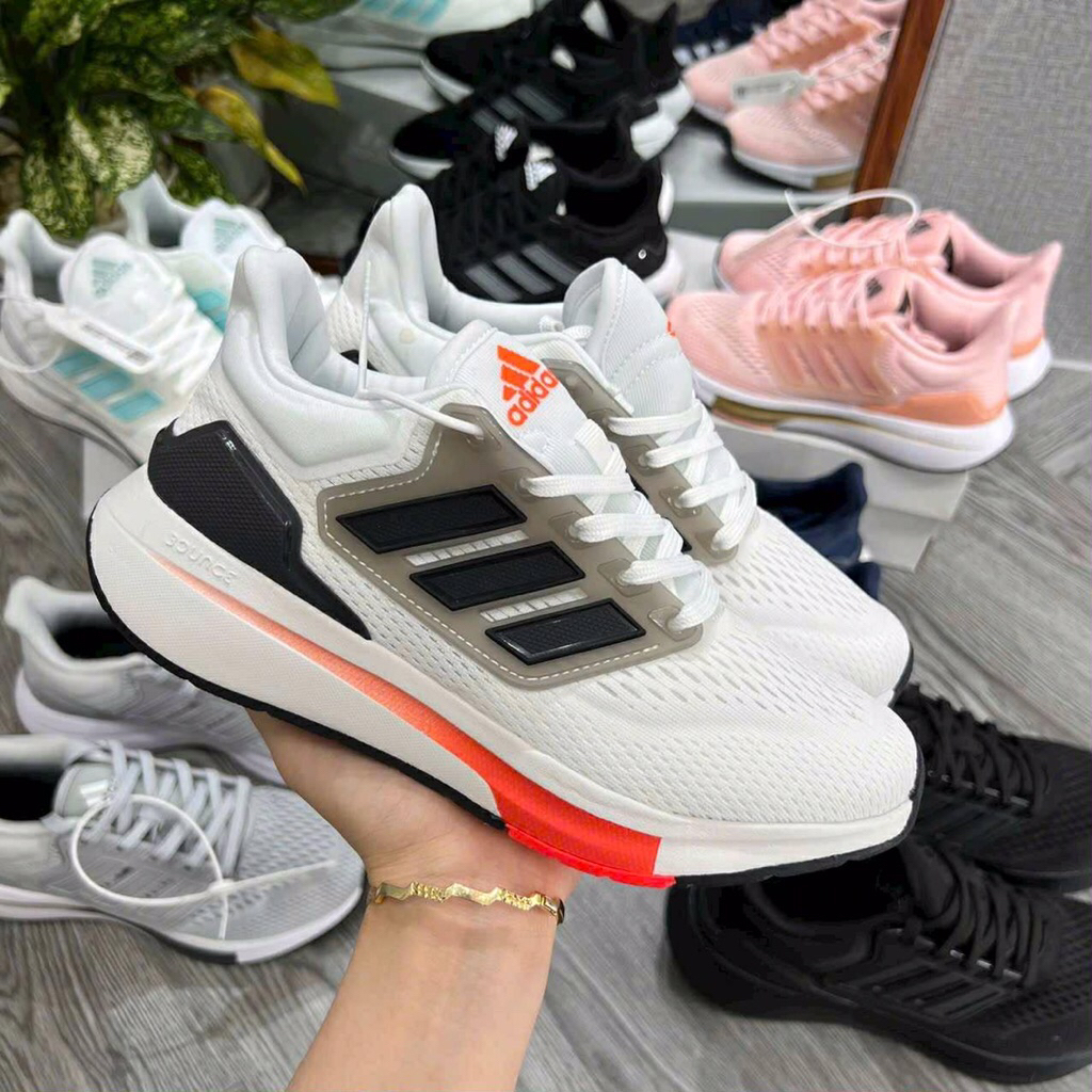 EQ21 EQT EQ21 รองเท้าผ้าใบสีขาวสีส้ม