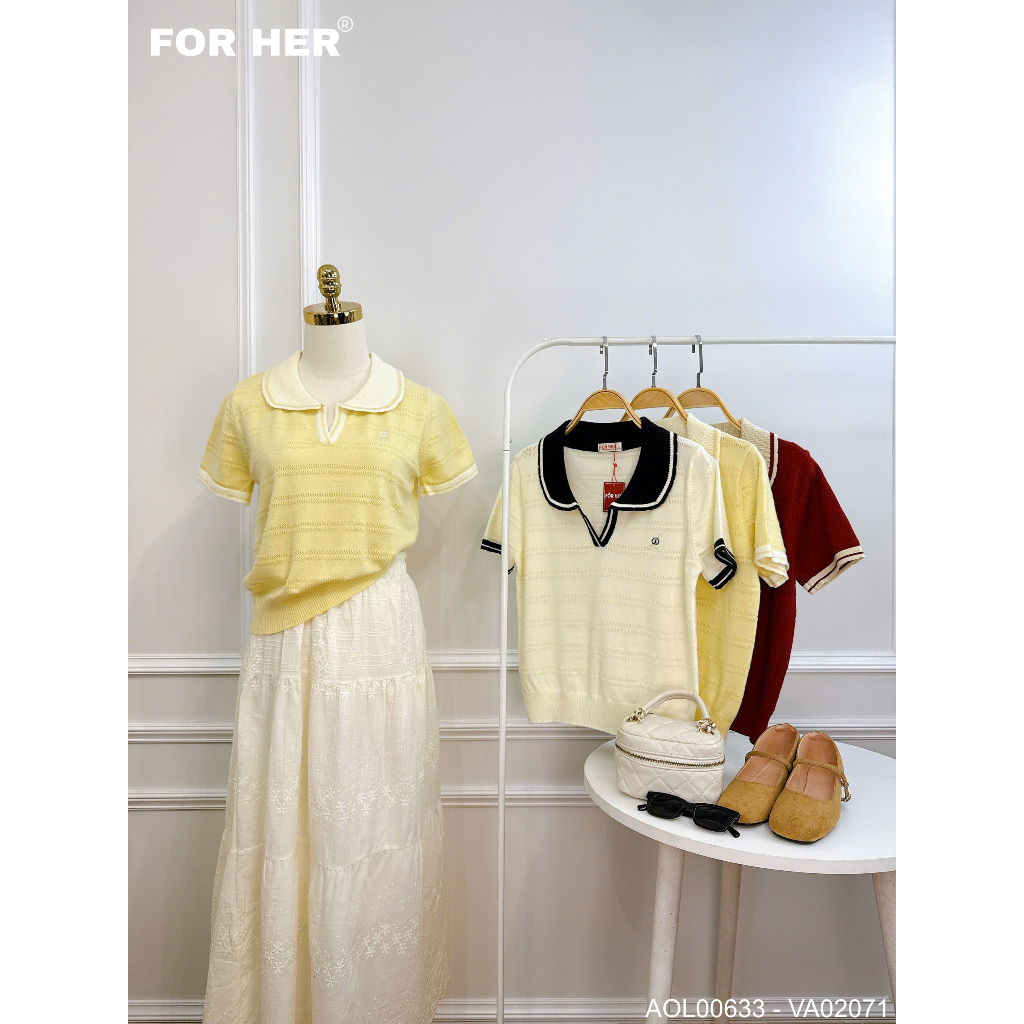 FORHER เสื้อสเวตเตอร์คอโปโล - AOL00631 AOL00632 AOL00633