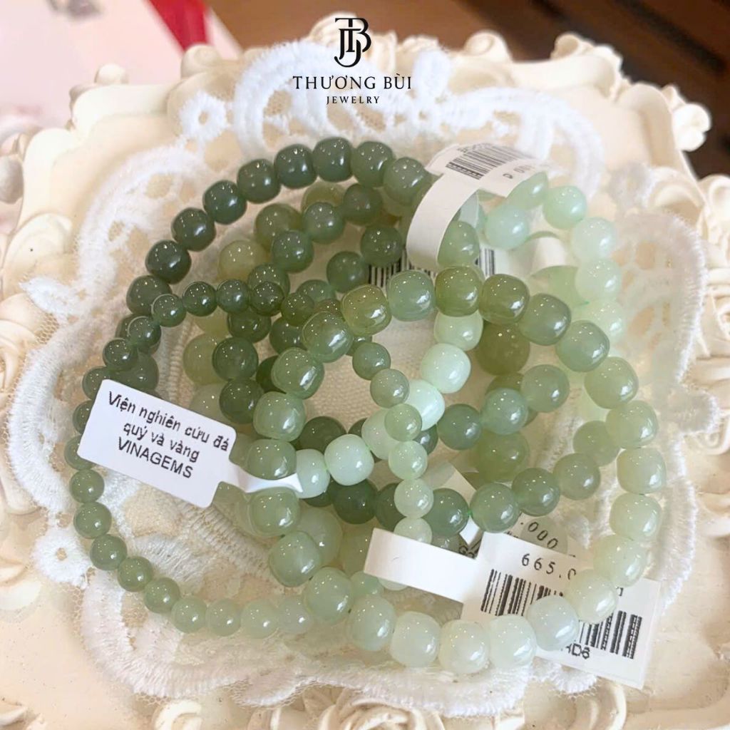 สร้อยคอหยก Hoa Dien ขนาด 6mm, 8mm, 10mm สินค้าสวยงามในตลาด