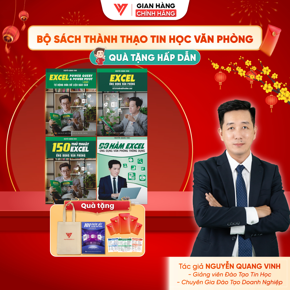 Combo หนังสือ Excel 4 เล่มสําหรับการใช้งานสํานักงาน - 150 เคล็ดลับ Excel - Power Query & Power Pivot
