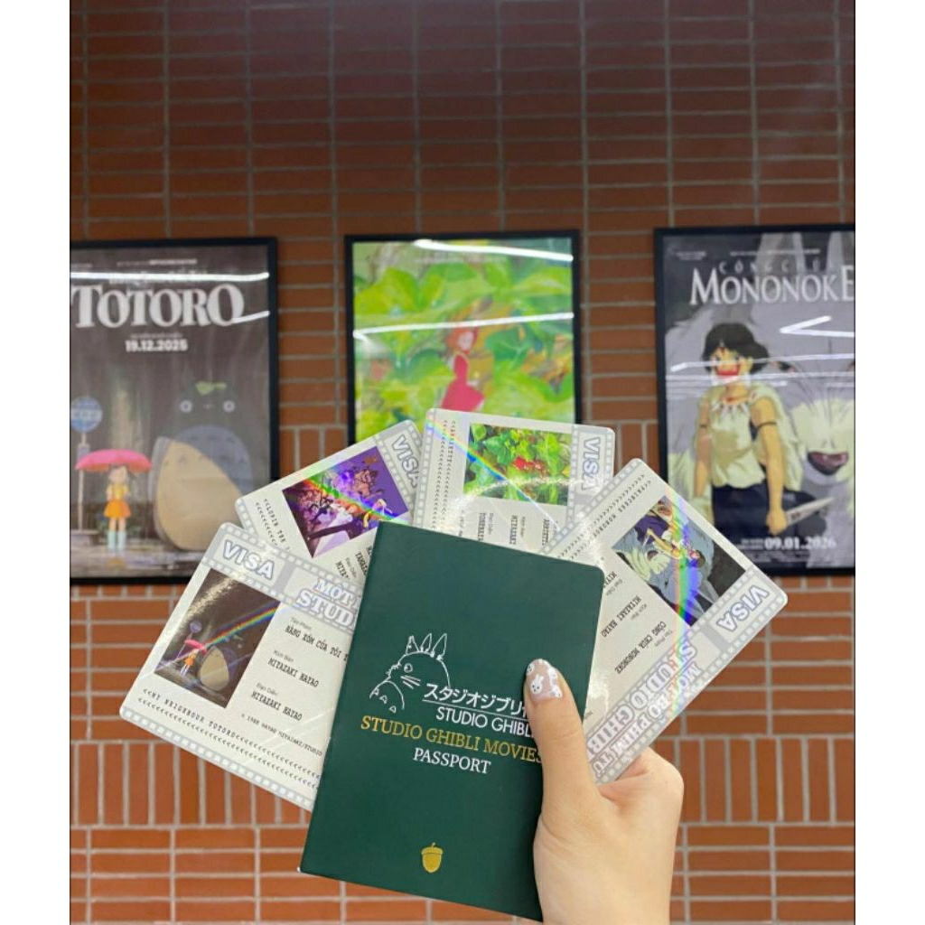 [CGV + GHIBLI STUDIO] หนังสือเดินทางใหม่ & Visa WIND STILL BLOW VISA TOTORO VISA ARRIETTY VISA MONON