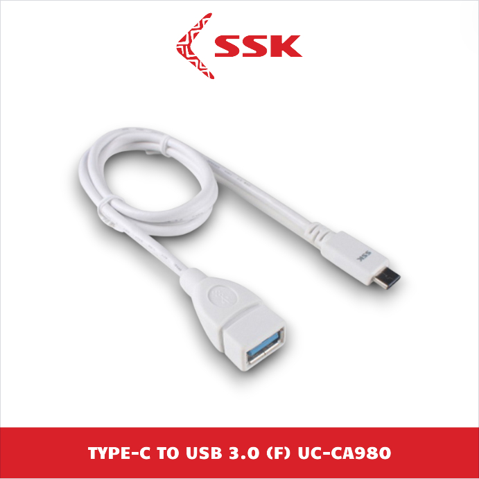 Type-C to USB3.0 (F) สายชาร์จและถ่ายโอนข้อมูล UC-CA980, Micro-B UC-CB981, USB3.0 (M) UC-CM982 SSK