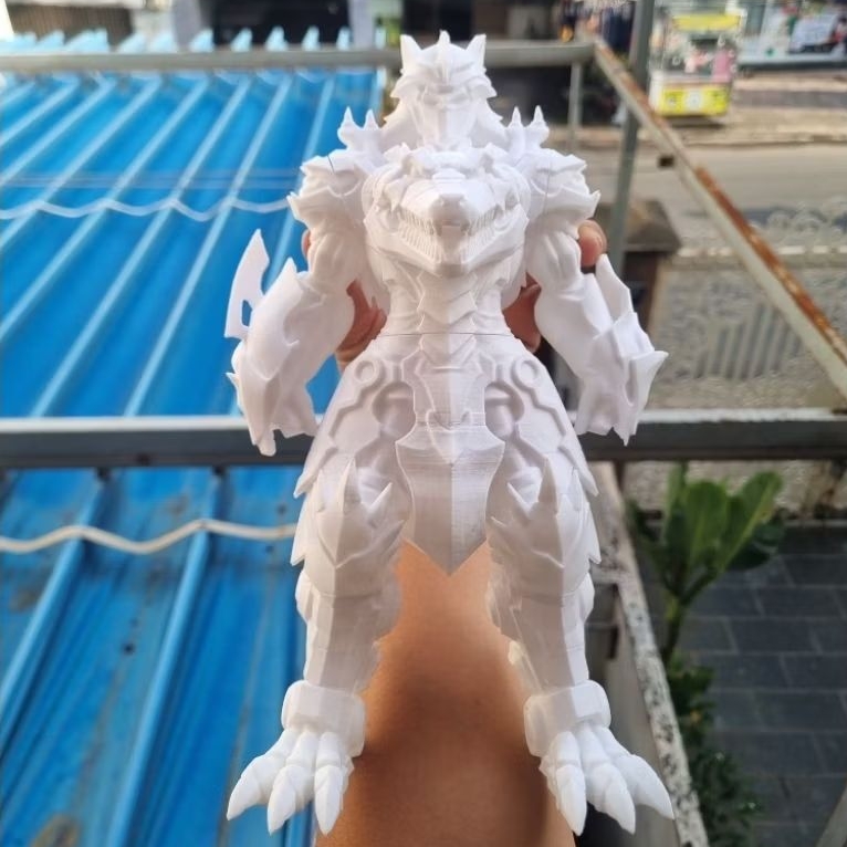 Gao Hunter Warrior ตัวอ่อน 20 ซม. – Limited Edition บน Demand ️ การพิมพ์ PETG 3D ทนทานเป็นพิเศษ – ขน