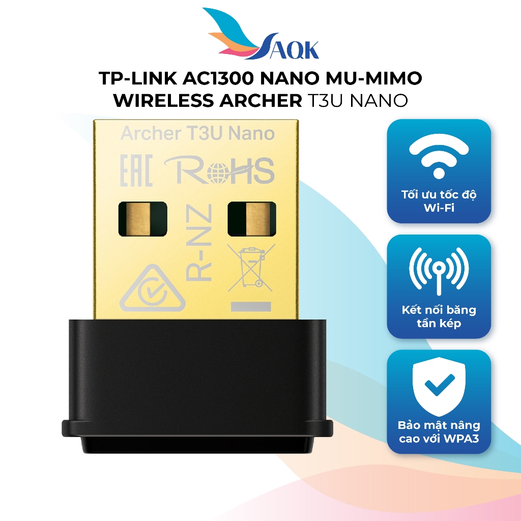 USB Wifi TP-Link AC1300 Nano MU-MIMO Wireless Archer T3U Nano - สินค้าของแท้