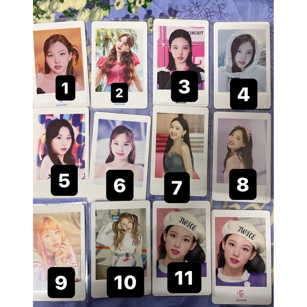 CARD TWICE NAYEON CHAEYOUNG POLA ของแท้ JYP TYPES