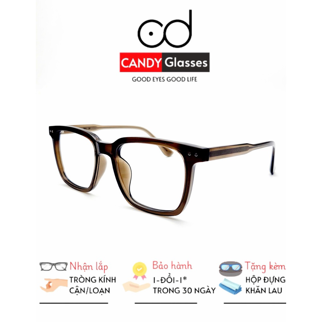 กรอบแว่นตาเหลี่ยม พรีเมี่ยม 6817 - แว่นตา ลูกอม