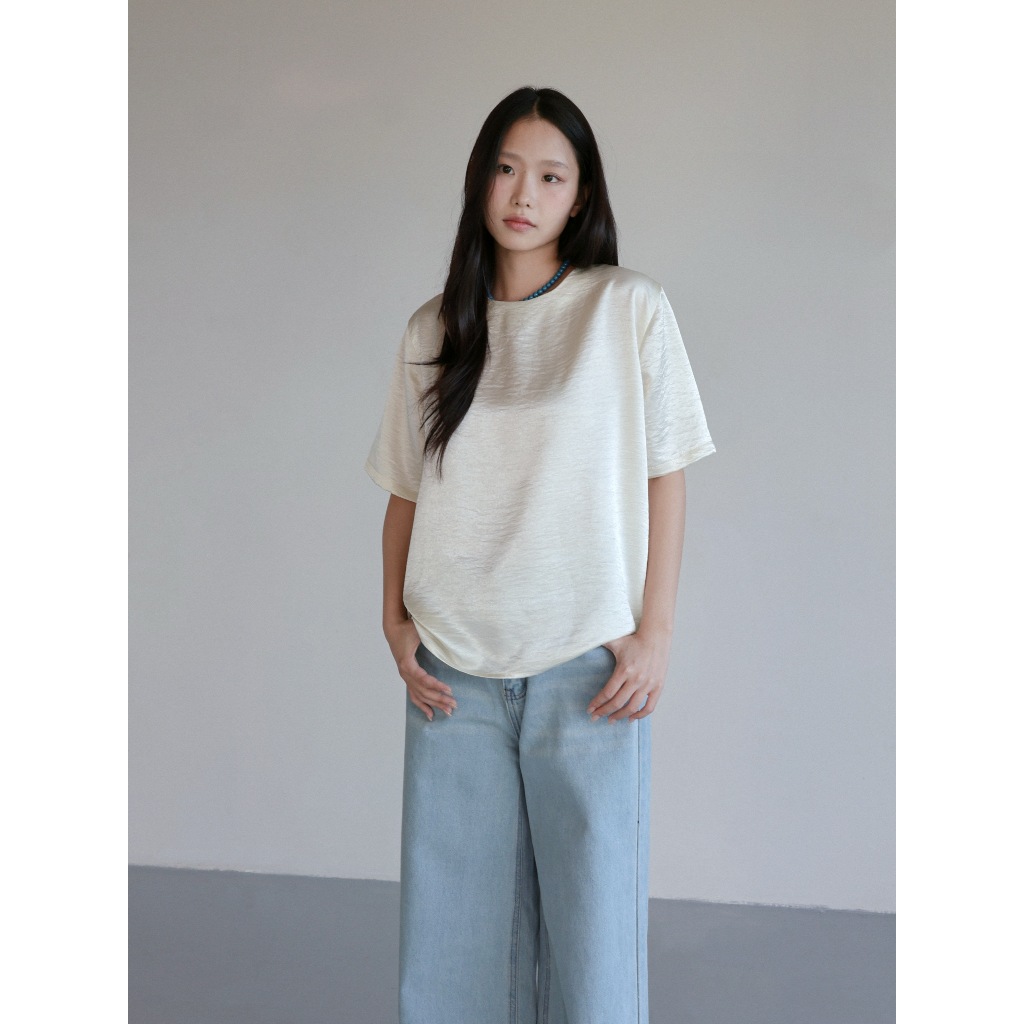 เช่น เสื้อไหมพรมคอกลมแขนสั้น | เสื้อลูอา