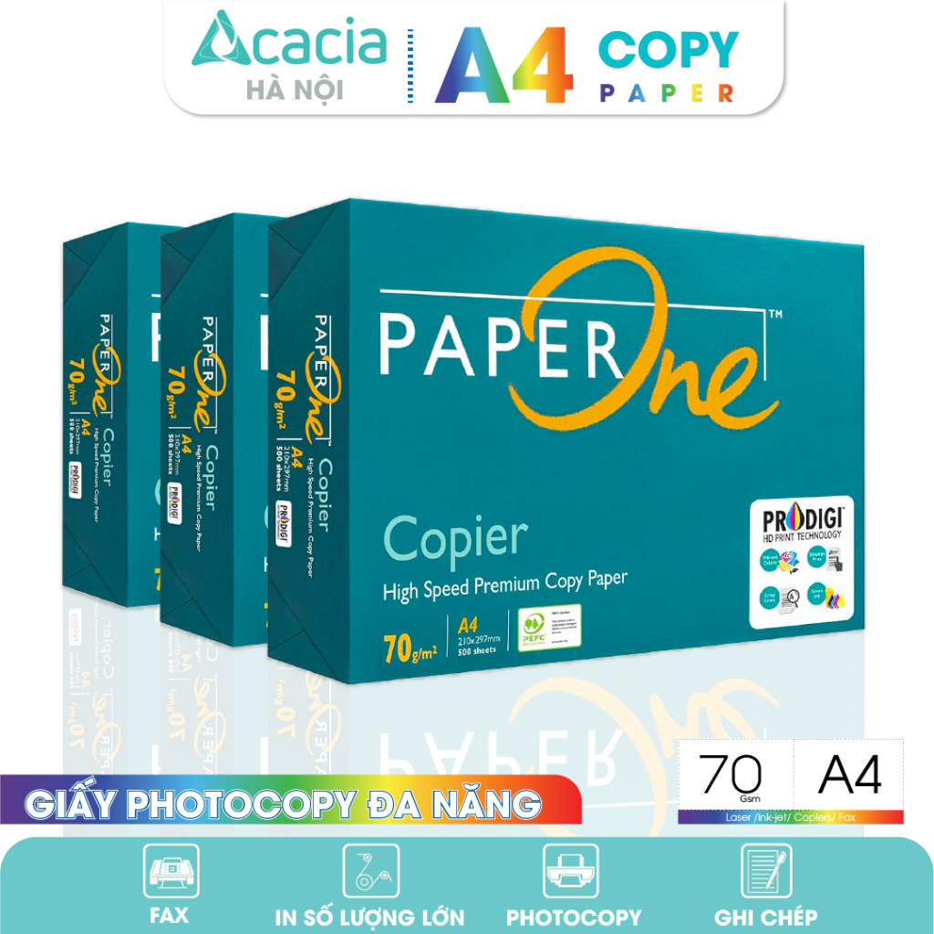 กล่องกระดาษ A4 Paper One ของแท้ 5 รีม 70แกรม
