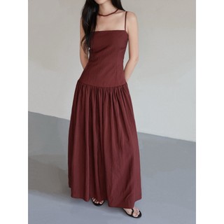 SOMS long plain two-strap dress | Renie Dress