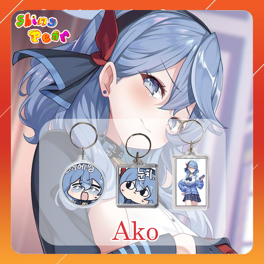 [Blue Archive] - พวงกุญแจ | Amau Ako game พวงกุญแจ Blue Archive Sticker เป็นของขวัญสําหรับเพื่อนและเ