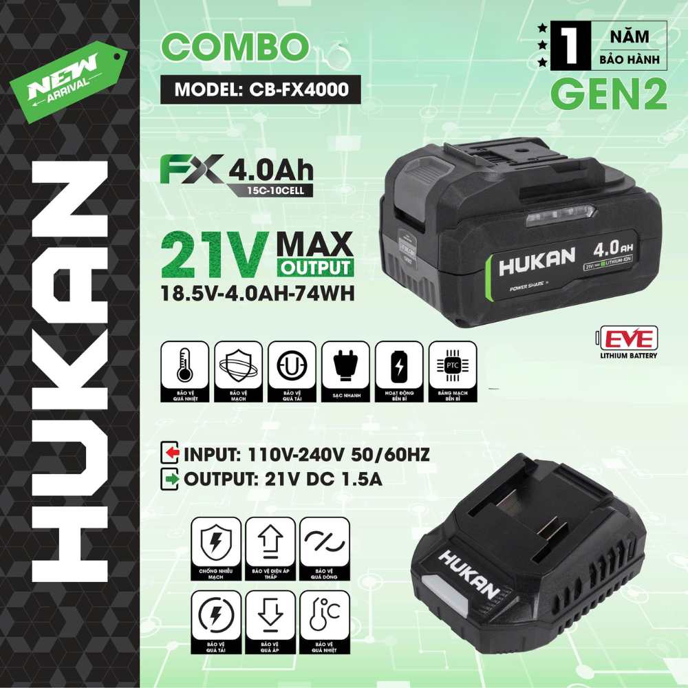 HUKAN CB-FX4000 Combo เท้าสากล - ของแท้