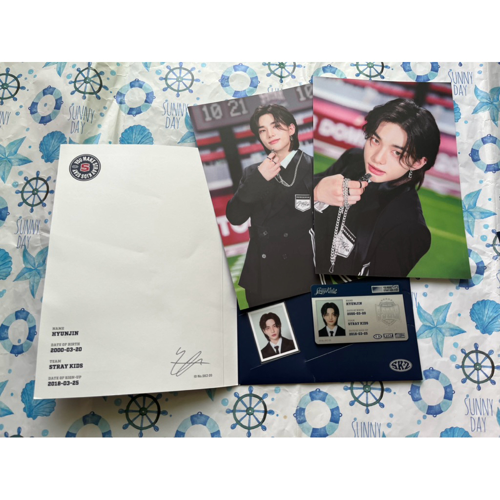 [OFFICIAL/GENUINE] SET ID STRAY KIDS HYNJIN FIX 2023 Tour