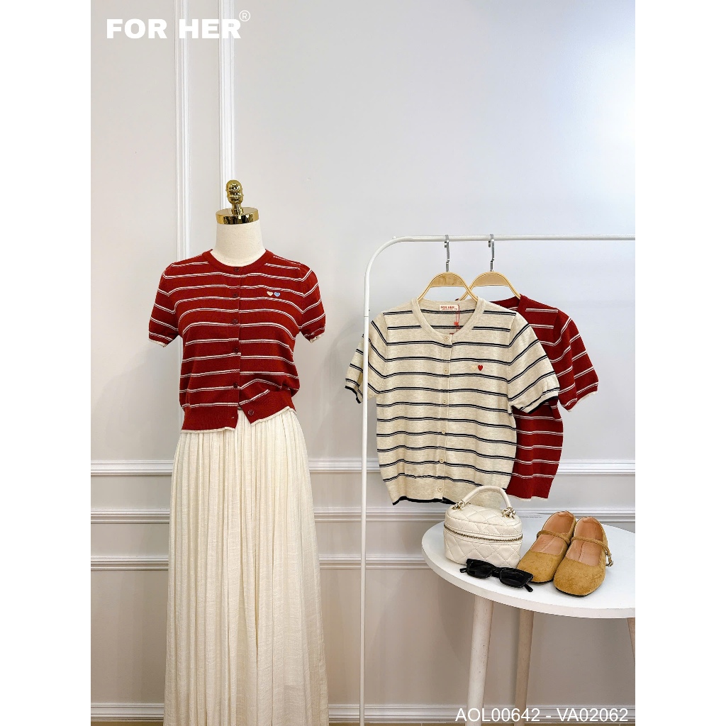 เสื้อสเวตเตอร์ปักลายหัวใจ - AOL00641 AOL00642