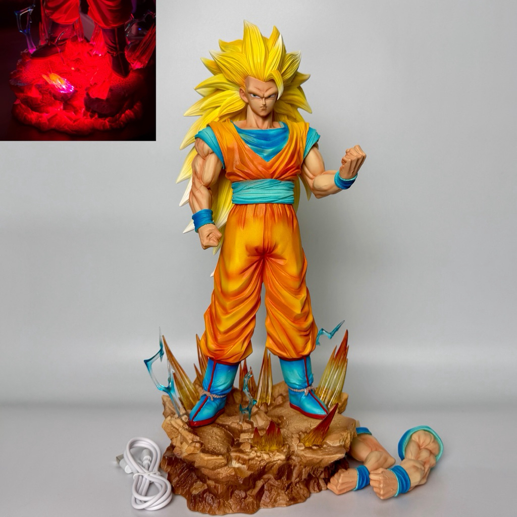 (ในสต็อก) 36 ซม. - Goku SSJ3 LED ZW Studio Model - Dragon Ball