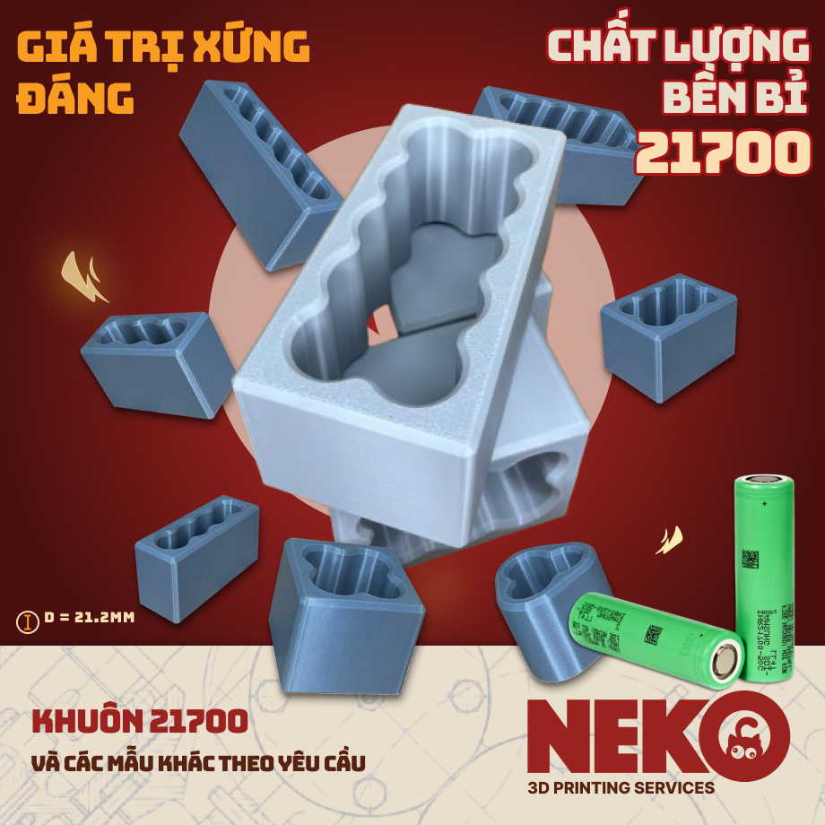21700 BATTERY MOLD - 3D PRINTING