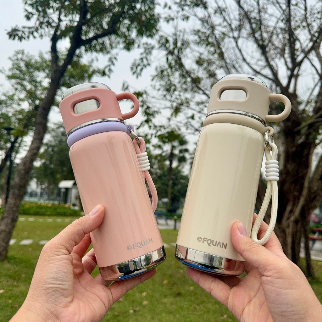 FQUAN 470ML Thermos Bottle – สแตนเลส 316 คุณภาพสูง, ความเชื่อความร้อนยาวนาน, รวมฟาง