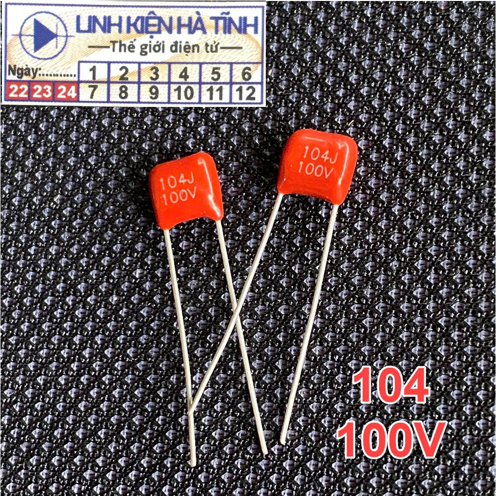 ถุง 50 คาปาซิเตอร์ CBB 104J 100V 104J100V - CG11