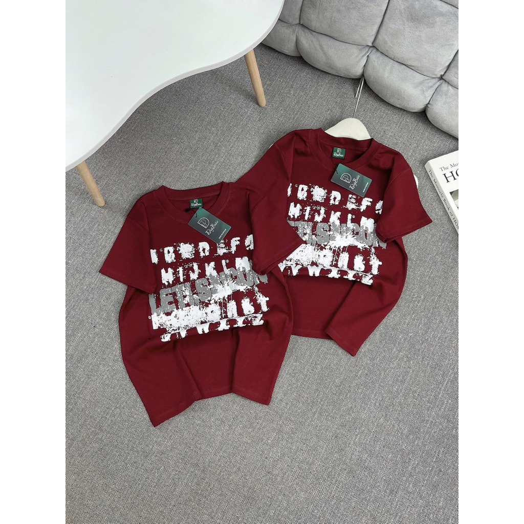 เสื้อยืดแขนสั้นขนาดกลางพิมพ์ลายตัวอักษร นุ่ม เท่ ยืด 4 ทาง แฟชั่น ร่วมมือง่าย (TN ที888)