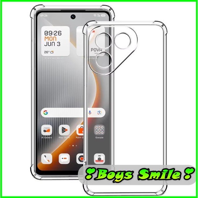 เคสกันกระแทกแบบยืดหยุ่นสําหรับ Tecno Pova 7 Pova7 Tecno Pova 7 4G พร้อมการป้องกันกล้องโปร่งใส