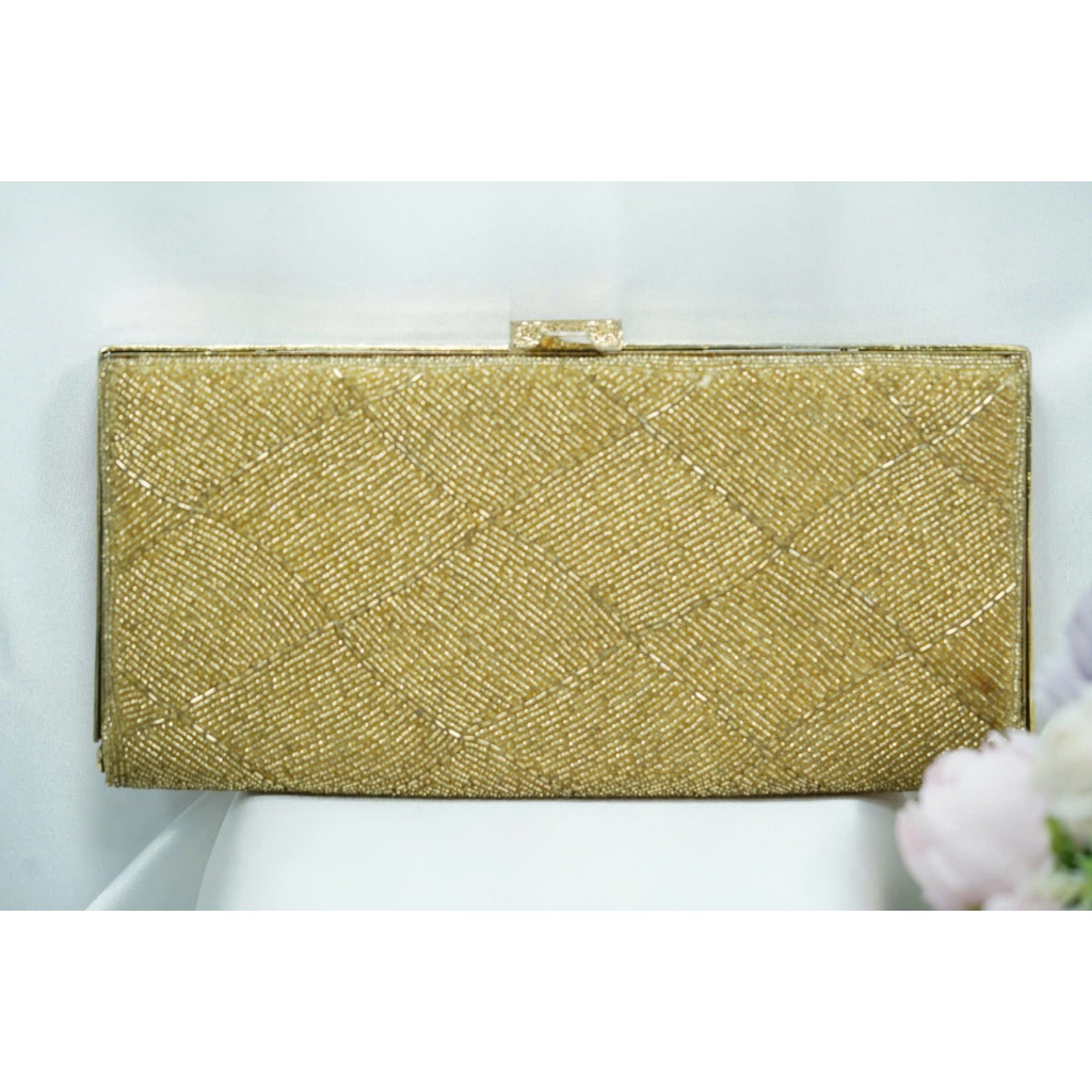 [ cangicungco ] Metallic Beaded WALLET – มือสอง – V39
