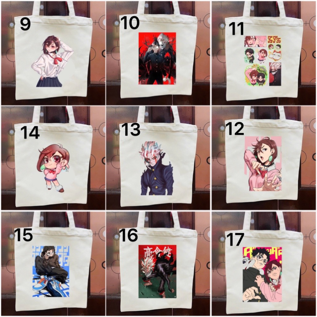 Dandadan Ayase Momo,กระเป๋ารูปภาพ Takakura Ken / Dandadan Ayase Momo,Takakura Ken ทอ Anime tote bag