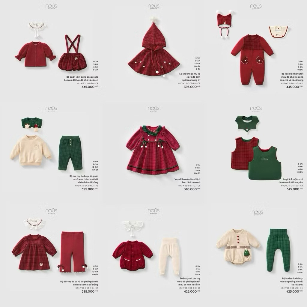 NOUS NOEL - Lovely Nous Christmas collection สําหรับเด็กทารก