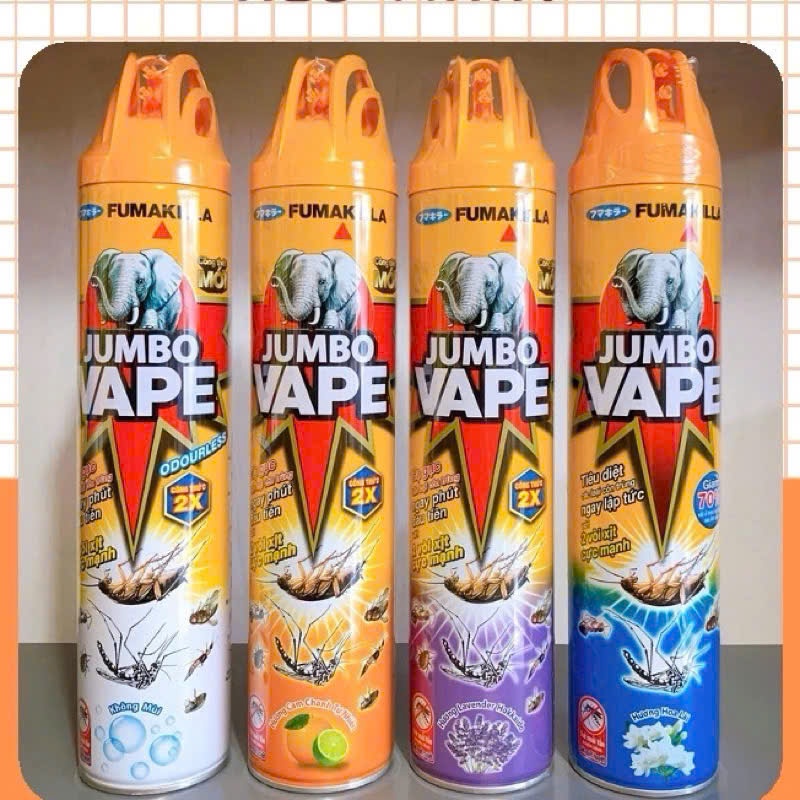 สเปรย์กําจัดแมลงจัมโบ้ 600ml/660ml/ขวด