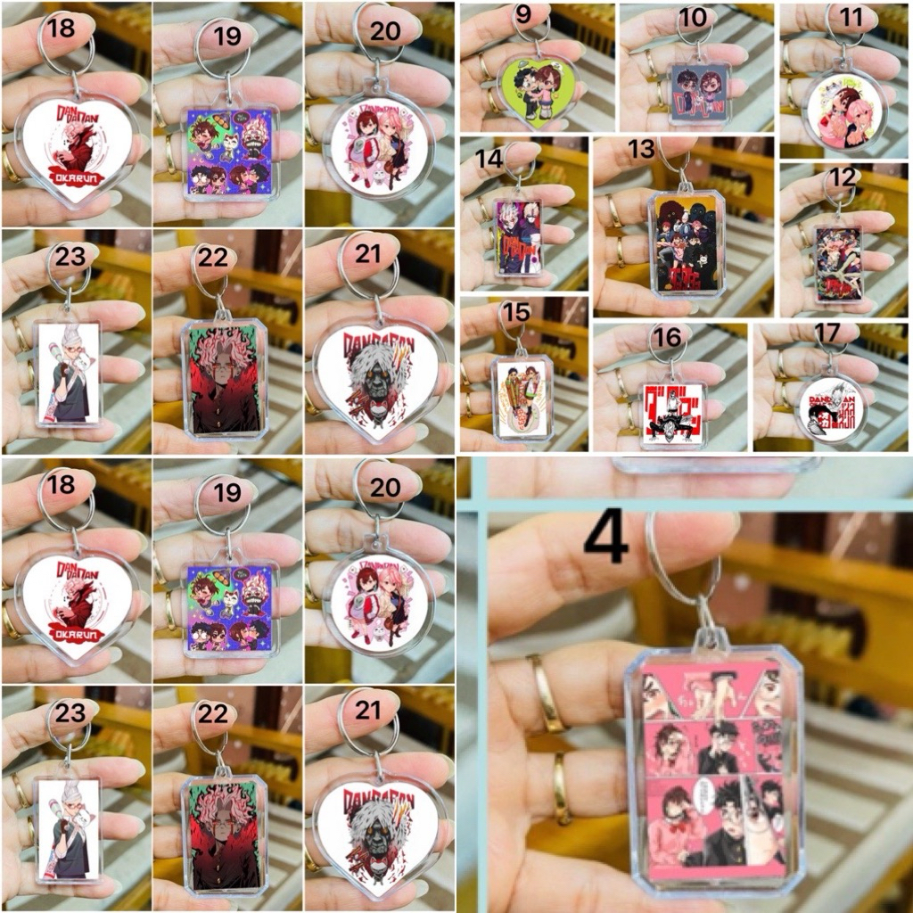 พวงกุญแจ Dandadan Ayase Momo,Takakura Ken / Moca พร้อม Dandan Ayase Momo,ถัก Takakura Ken