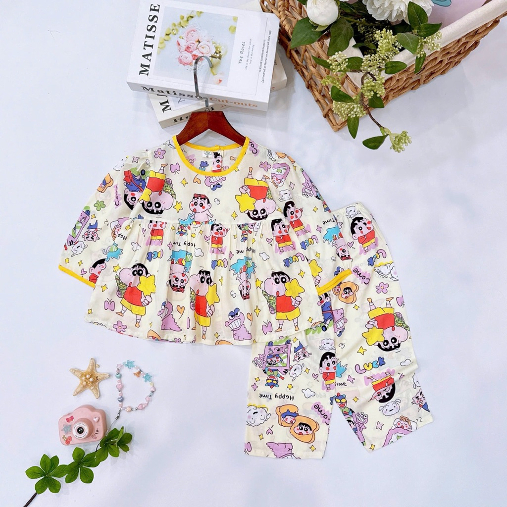 ดีเค เบบี้ดอลล์ ชุดโทเล่แขนยาว (แบบหัก) ผ้าลินินผิวสองชั้นที่เย็นสบาย