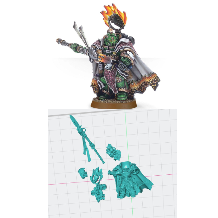 เรซิ่น WH SLAMANDER Vulkan Hestan 3D พิมพ์รุ่น