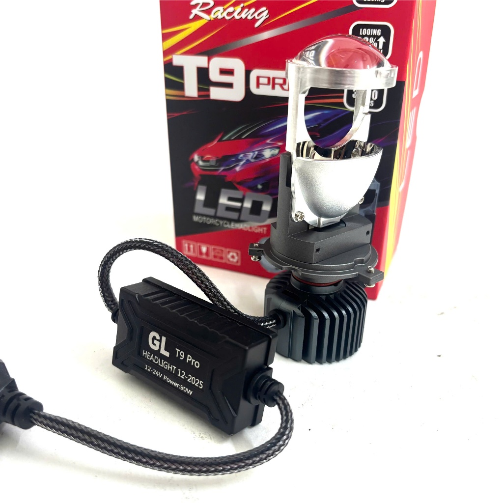 H4 T9 PRO MT Mini Ball LED ไฟหน้า – ความจุ 45W-65W, ติดตั้งบนรถจักรยานยนต์และรถยนต์ผลิตภัณฑ์ VIP