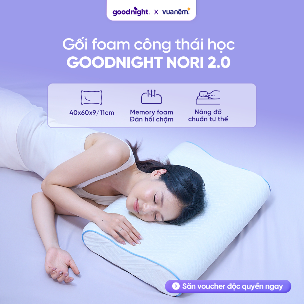 [GIVE EYE Blindfold] หมอนโฟม Goodnight Nori 2.0 หมอนรองคอและไหล่ หมอนตามหลักสรีรศาสตร์ หมอนอวกาศ