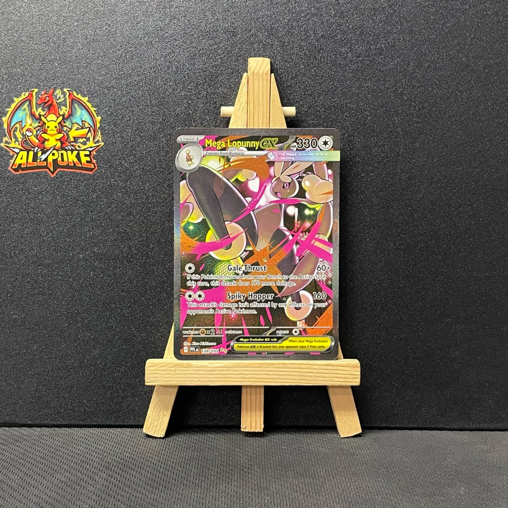 [ AllPoke ] การ์ดโปเกมอน TCG,Mega Lopunny ex ME02: Phantasmal Flames - 128/094 -M-NM