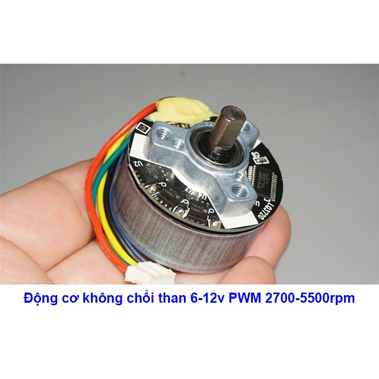 BLDC มอเตอร์ไร้แปรงถ่านโรเตอร์ภายนอก 6-12v 37mm