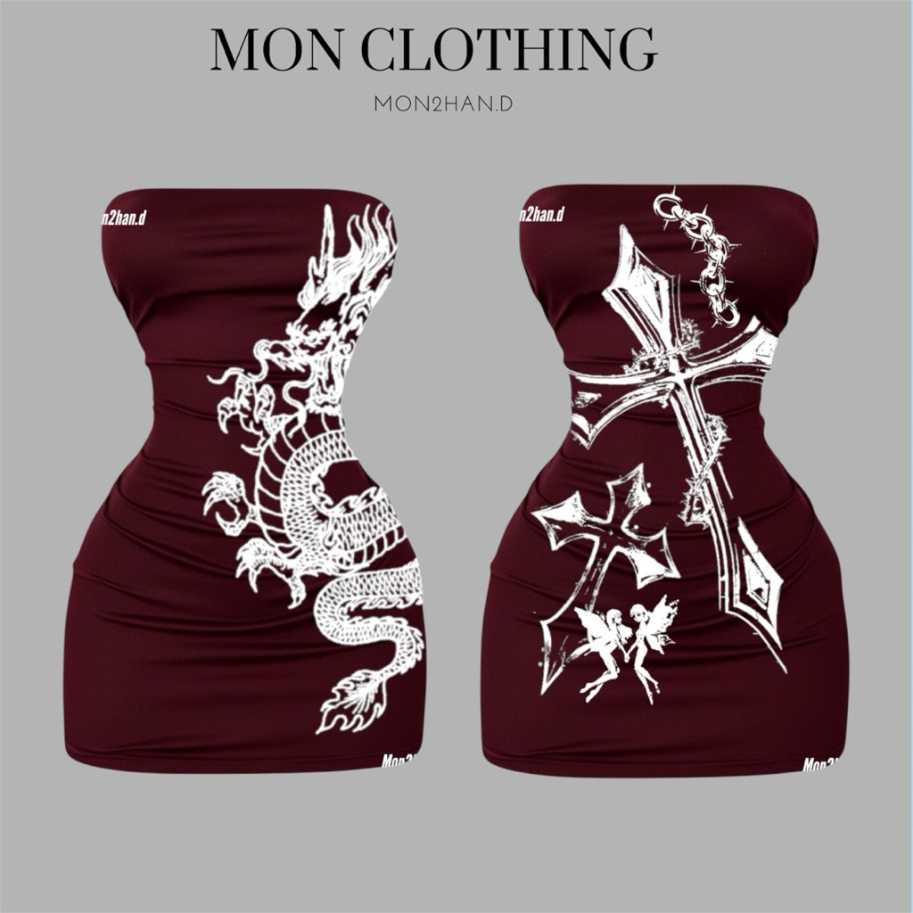 Y2K RED DRESS / Y2K RED DRESS BY MON CLOTHING