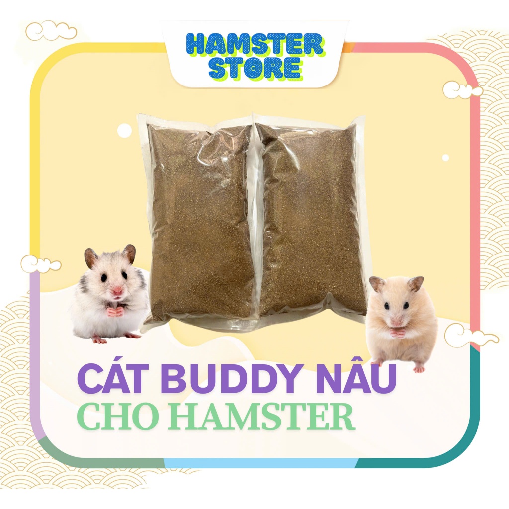 BROWN BUDDY SAND – SUPER FRAGRANT, SUPER SMOOTH, SUPER SAFE สําหรับ HAMSTER