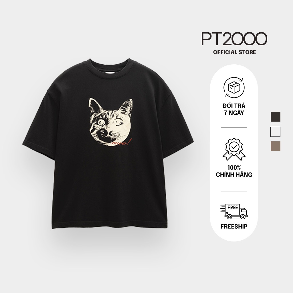 เสื้อยืดแขนสั้นผู้ชาย PT2000 ผ้าคอตตอน แบบ Regular อ่อนเยาว์ ไดนามิก (APV-140)