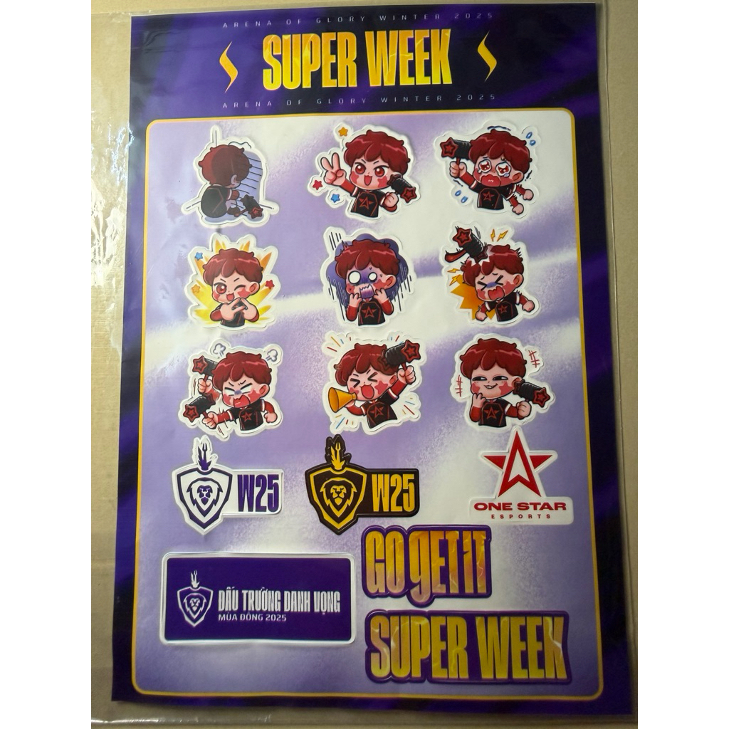 สติ๊กเกอร์มาสคอต Starbea 1S One Star AOG Super Week Lien Quan Mobile โดย Garena
