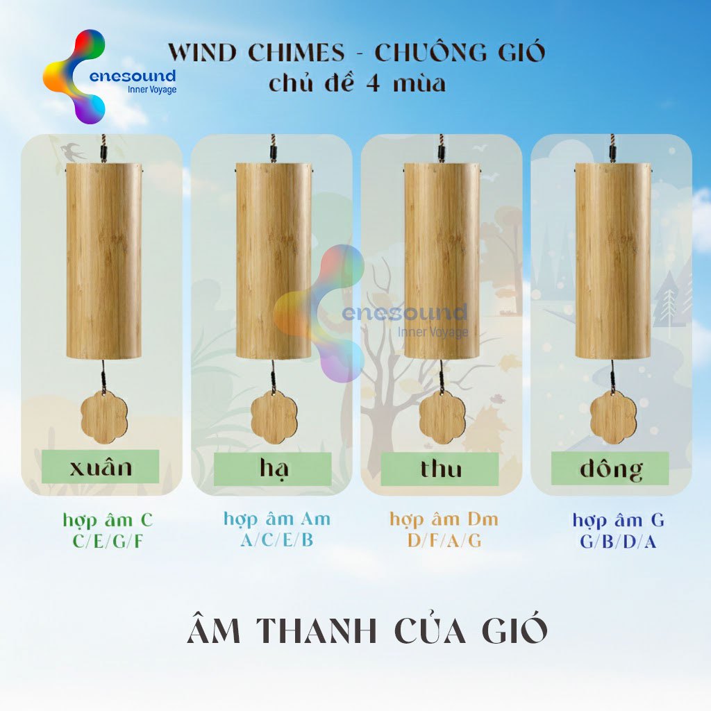 Enesound Four Seasons Wind Chimes Zen Chimes