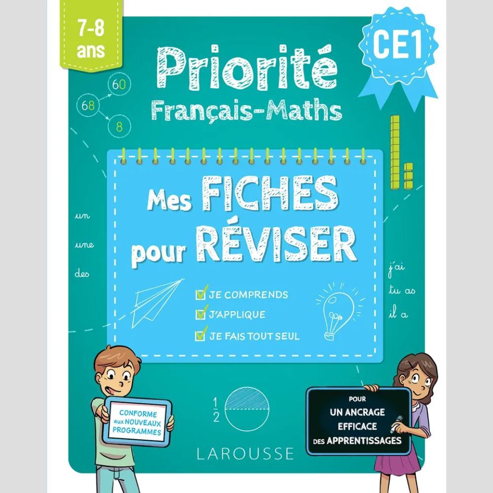 หนังสือฝรั่งเศส - Priorite Francais Maths - Mes Fiches Pour Reviser - Ce1
