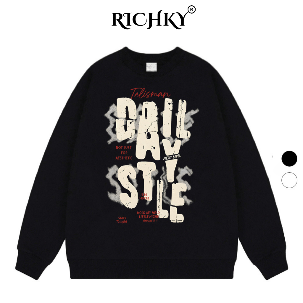 Richky Luxury Premium Grunge Daily Style Graphic Sweater