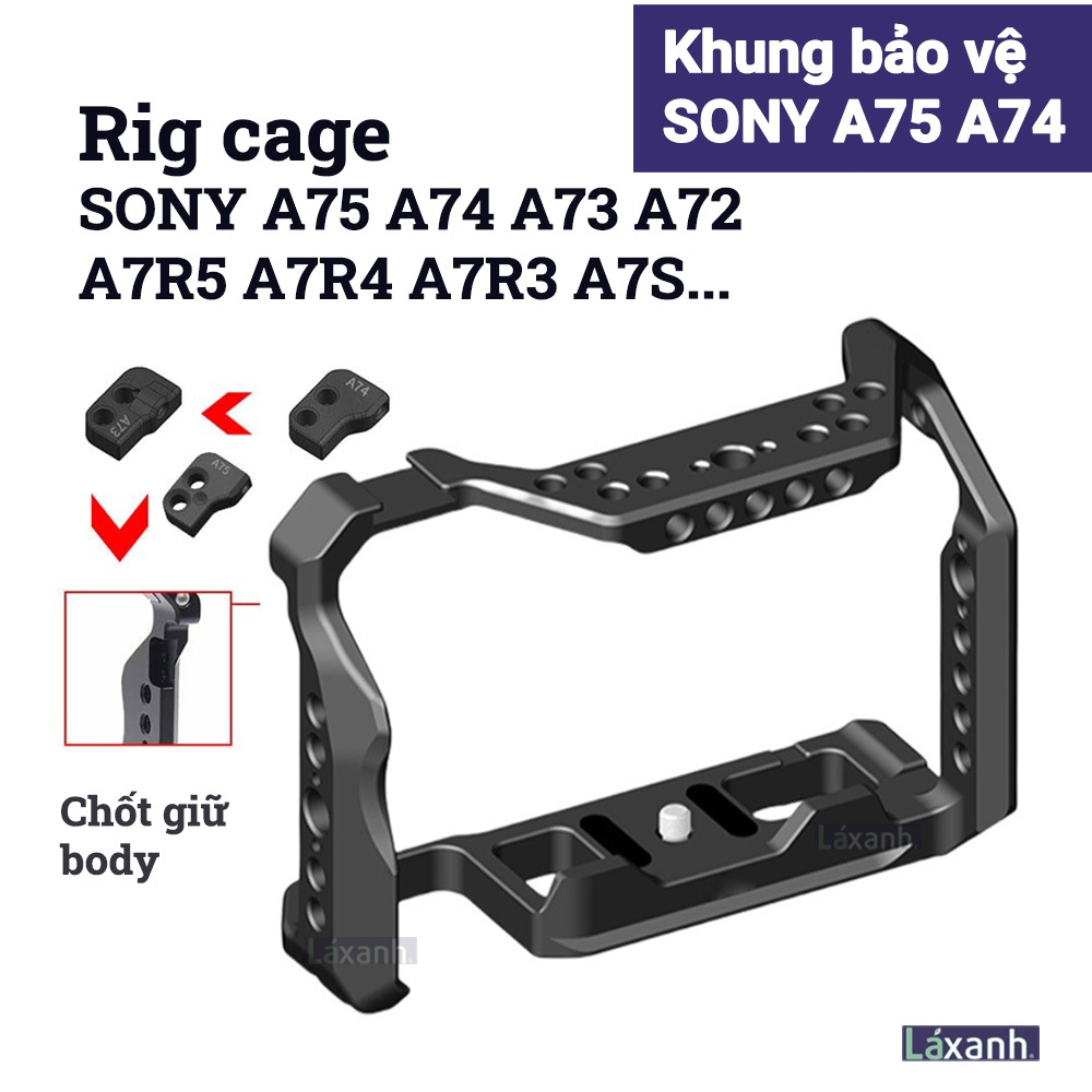 Sony A7M4 A7R5 A7R4 A9ii | Rig กรงกรอบป้องกันอุปกรณ์เสริมกล้องสําหรับ Sony A7M4 A74 A7IV A7R4 A7R5 A