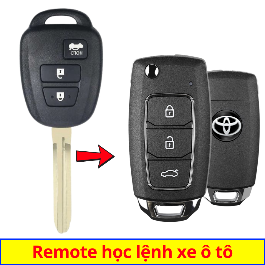 กุญแจควบคุมแบบพับได้สําหรับ Toyota vios รุ่น V28