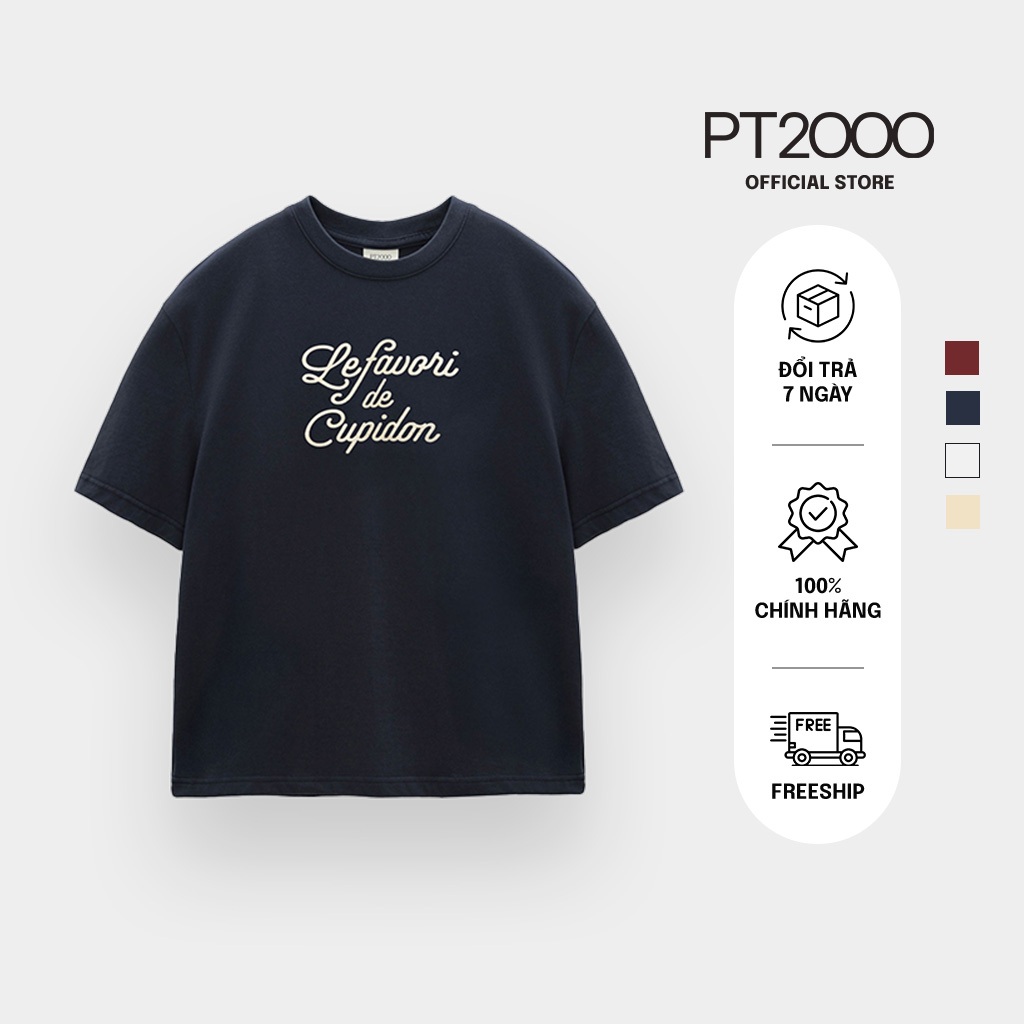 เสื้อยืดแขนสั้นผู้ชาย PT2000 ผ้าคอตตอน ฟอร์มปกติ อ่อนเยาว์ ไดนามิก (APV-146)