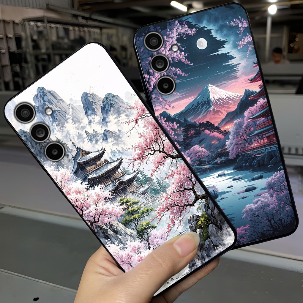 SAMSUNG เคสสําหรับSamsung a54 5G / a14 5G / m14 5G / a34 / m54 5Gพิมพ์แนวนอนใหม่/เคสTpuยืดหยุ่น